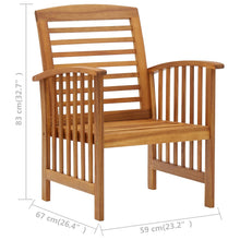 Load image into Gallery viewer, vidaXL 5 Piece Garden Lounge Set Solid Acacia Wood - MiniDM Store
