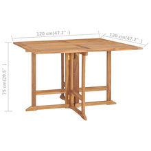 Load image into Gallery viewer, vidaXL 5 Piece Folding Outdoor Dining Set Solid Teak Wood - MiniDM Store
