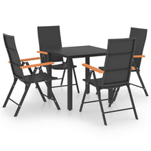 Load image into Gallery viewer, vidaXL 5 Piece Garden Dining Set Black and Brown - MiniDM Store
