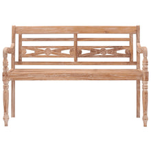 Load image into Gallery viewer, Batavia Bench 120 cm White Wash Solid Teak Wood
