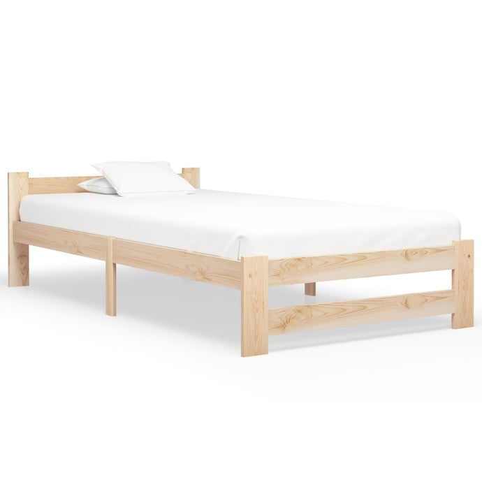 Bed Frame Solid Pine Wood 100x200 cm - MiniDM Store
