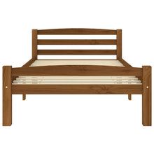 Load image into Gallery viewer, Bed Frame Honey Brown Solid Pinewood 100x200 cm - MiniDM Store

