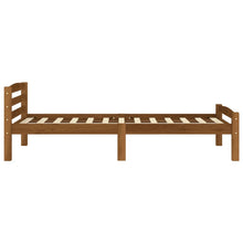 Load image into Gallery viewer, Bed Frame Honey Brown Solid Pinewood 100x200 cm - MiniDM Store
