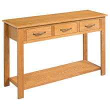 Load image into Gallery viewer, vidaXL Console Table 110x35x75 cm Solid Oak Wood - MiniDM Store
