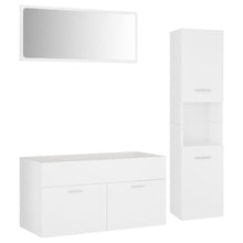 Load image into Gallery viewer, vidaXL Bathroom Furniture Set White Chipboard - MiniDM Store

