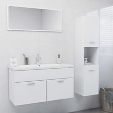 Load image into Gallery viewer, vidaXL Bathroom Furniture Set White Chipboard - MiniDM Store
