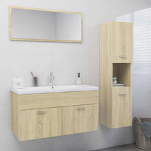 Load image into Gallery viewer, vidaXL Bathroom Furniture Set Sonoma Oak Chipboard - MiniDM Store
