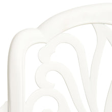 Load image into Gallery viewer, vidaXL 3 Piece Bistro Set Cast Aluminium White - MiniDM Store
