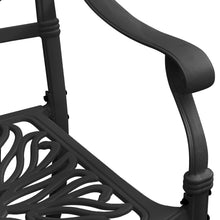 Load image into Gallery viewer, vidaXL 3 Piece Bistro Set Cast Aluminium Black - MiniDM Store
