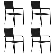 Load image into Gallery viewer, 5 Piece Garden Dining Set Black
