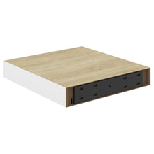 Load image into Gallery viewer, vidaXL Floating Wall Shelves 2 pcs Oak and White 23x23.5x3.8 cm MDF - MiniDM Store
