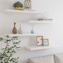 Load image into Gallery viewer, vidaXL Floating Wall Shelves 4 pcs Oak and White 80x23.5x3.8 cm MDF - MiniDM Store
