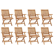 Load image into Gallery viewer, vidaXL Folding Garden Chairs 8 pcs Solid Teak Wood - MiniDM Store
