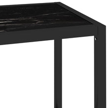 Load image into Gallery viewer, Console Table Black Marble and Transparent 100x36x168 cm Tempered Glass - MiniDM Store
