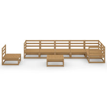 Load image into Gallery viewer, 8 Piece Garden Lounge Set  Honey Brown Solid Pinewood
