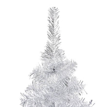 Load image into Gallery viewer, vidaXL Artificial Christmas Tree with LEDs&amp;Ball Set Silver 150 cm PET - MiniDM Store
