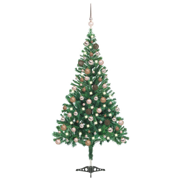 vidaXL Artificial Christmas Tree with LEDs&Ball Set 180cm 564 Branches - MiniDM Store
