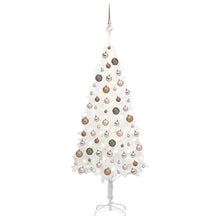 Load image into Gallery viewer, vidaXL Artificial Christmas Tree with LEDs&amp;Ball Set White 180 cm - MiniDM Store
