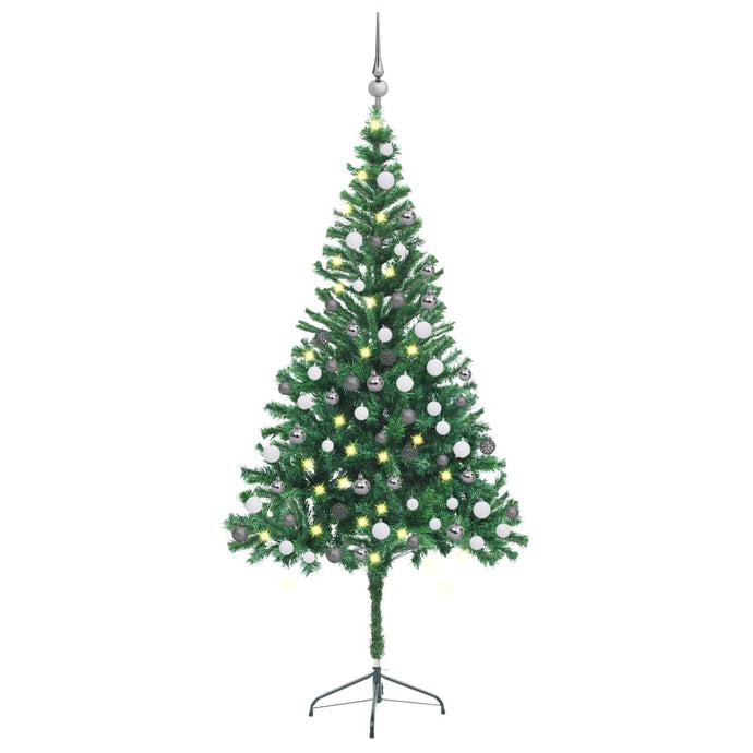 vidaXL Artificial Christmas Tree with LEDs&Ball Set 180cm 564 Branches - MiniDM Store