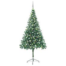 Load image into Gallery viewer, vidaXL Artificial Christmas Tree with LEDs&amp;Ball Set 210cm 910 Branches - MiniDM Store
