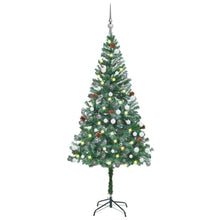 Load image into Gallery viewer, vidaXL Artificial Christmas Tree with LEDs&amp;Ball Set Pinecones 180 cm - MiniDM Store
