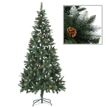 Load image into Gallery viewer, vidaXL Artificial Christmas Tree with LEDs&amp;Pine Cones 210 cm - MiniDM Store
