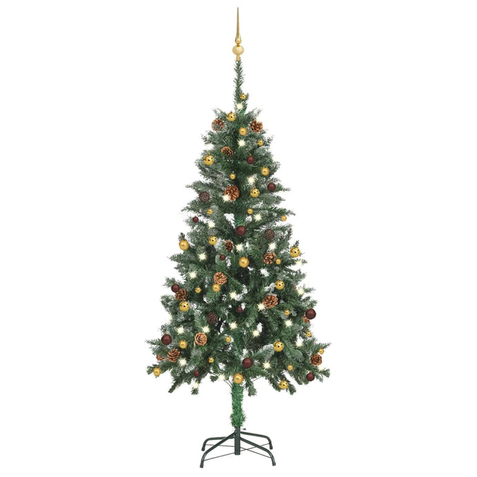 vidaXL Artificial Christmas Tree with LEDs&Ball Set 150 cm - MiniDM Store