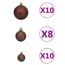 Load image into Gallery viewer, vidaXL Artificial Christmas Tree with LEDs&amp;Ball Set 210 cm - MiniDM Store

