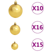 Load image into Gallery viewer, vidaXL Artificial Christmas Tree with LEDs&amp;Ball Set 210 cm - MiniDM Store
