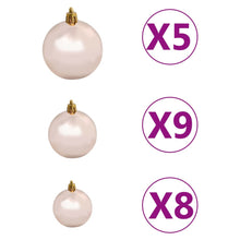 Load image into Gallery viewer, vidaXL Artificial Christmas Tree with LEDs&amp;Ball Set&amp;Pine Cones 150 cm - MiniDM Store
