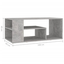 Load image into Gallery viewer, Coffee Table Concrete Grey 100x50x40 cm Chipboard - MiniDM Store
