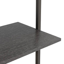 Load image into Gallery viewer, 4-Tier Leaning Shelf Black 64x35x152.5 cm
