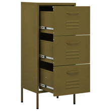 Load image into Gallery viewer, Storage Cabinet Olive Green 42.5x35x101.5 cm Steel - MiniDM Store
