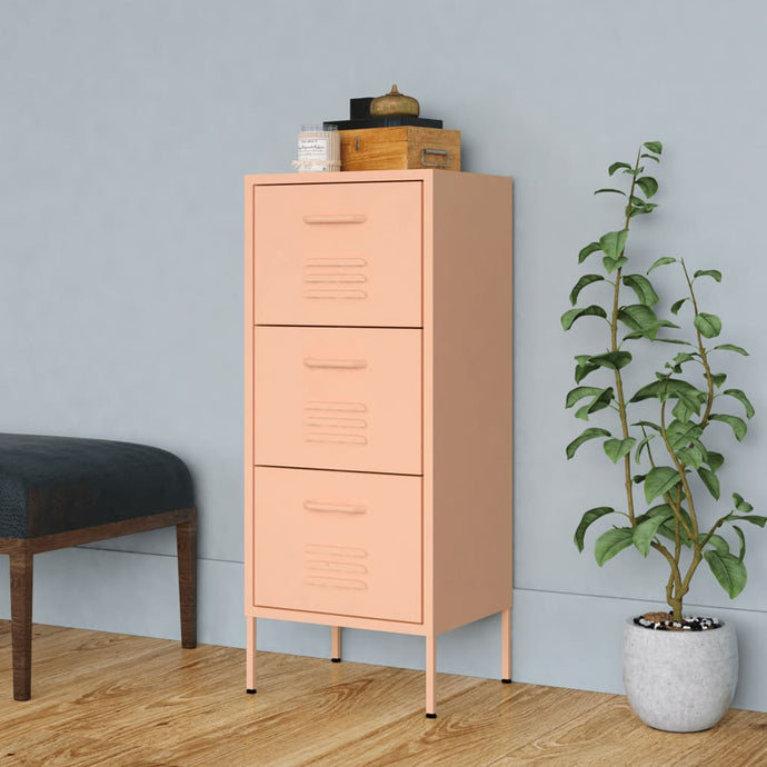 Storage Cabinet Pink 42.5x35x101.5 cm Steel - MiniDM Store