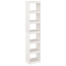 Load image into Gallery viewer, Book Cabinet/Room Divider White 40x30x199 cm Solid Pinewood - MiniDM Store
