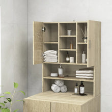 Load image into Gallery viewer, Washing Machine Cabinet Sonoma Oak 70.5x25.5x90 cm - MiniDM Store
