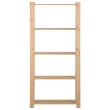 Load image into Gallery viewer, 5-Tier Storage Rack 80x28.5x170 cm Solid Pinewood - MiniDM Store
