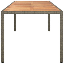 Load image into Gallery viewer, Garden Table Grey 250x100x75 cm Poly Rattan
