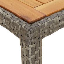 Load image into Gallery viewer, Garden Table Grey 250x100x75 cm Poly Rattan
