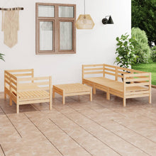 Load image into Gallery viewer, 6 Piece Garden Lounge Set Solid Pinewood
