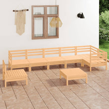 Load image into Gallery viewer, 8 Piece Garden Lounge Set Solid Pinewood
