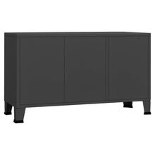 Load image into Gallery viewer, Industrial Sideboard Anthracite 105x35x62 cm Metal and Glass - MiniDM Store
