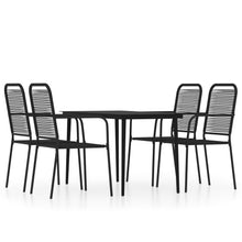 Load image into Gallery viewer, 5 Piece Garden Dining Set Black - MiniDM Store
