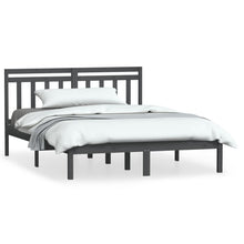 Load image into Gallery viewer, Bed Frame Grey Solid Wood 160x200 cm 5FT King Size - MiniDM Store
