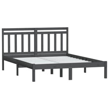 Load image into Gallery viewer, Bed Frame Grey Solid Wood 160x200 cm 5FT King Size - MiniDM Store

