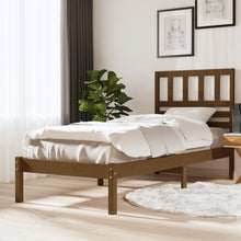 Load image into Gallery viewer, Bed Frame Honey Brown Solid Wood Pine 100x200 cm - MiniDM Store
