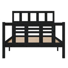 Load image into Gallery viewer, Bed Frame Black Solid Wood 100x200 cm - MiniDM Store
