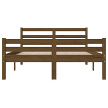 Load image into Gallery viewer, Bed Frame Honey Brown Solid Wood 135x190 cm 4FT6 Double - MiniDM Store
