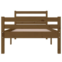 Load image into Gallery viewer, Bed Frame Honey Brown Solid Wood 100x200 cm - MiniDM Store
