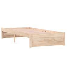 Load image into Gallery viewer, Bed Frame Solid Wood 75x190 cm 2FT6 Small Single - MiniDM Store
